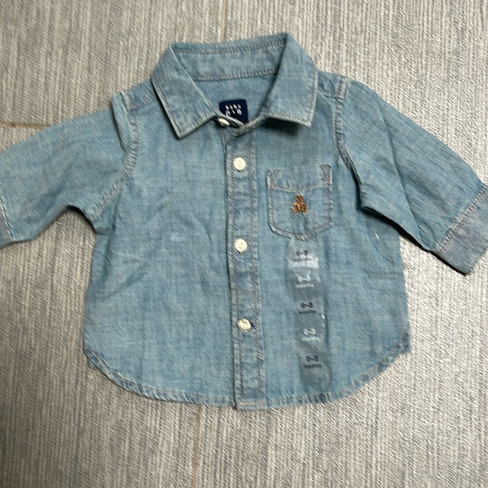 Brand new baby gap denim got for a gift and forgot to send!0-3 months